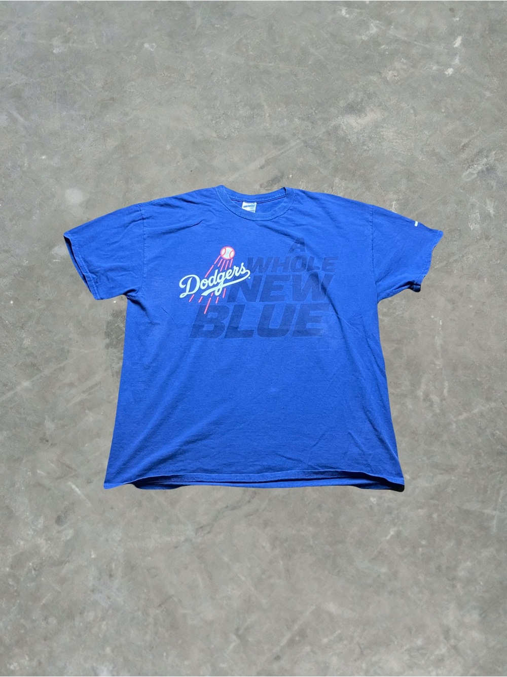 ☀️ Los Angeles Dodgers A Whole New Blue Graphic Tee Mens XL Gildan MLB Baseball